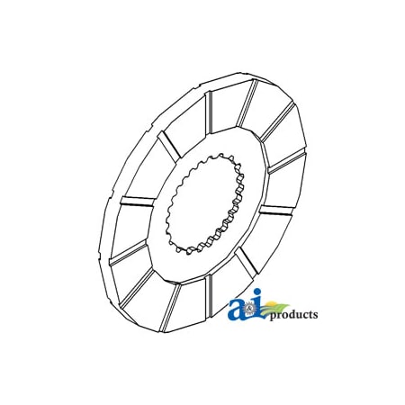 A & I Products Disc, Bonded Brake 8" x8" x1" A-303135241